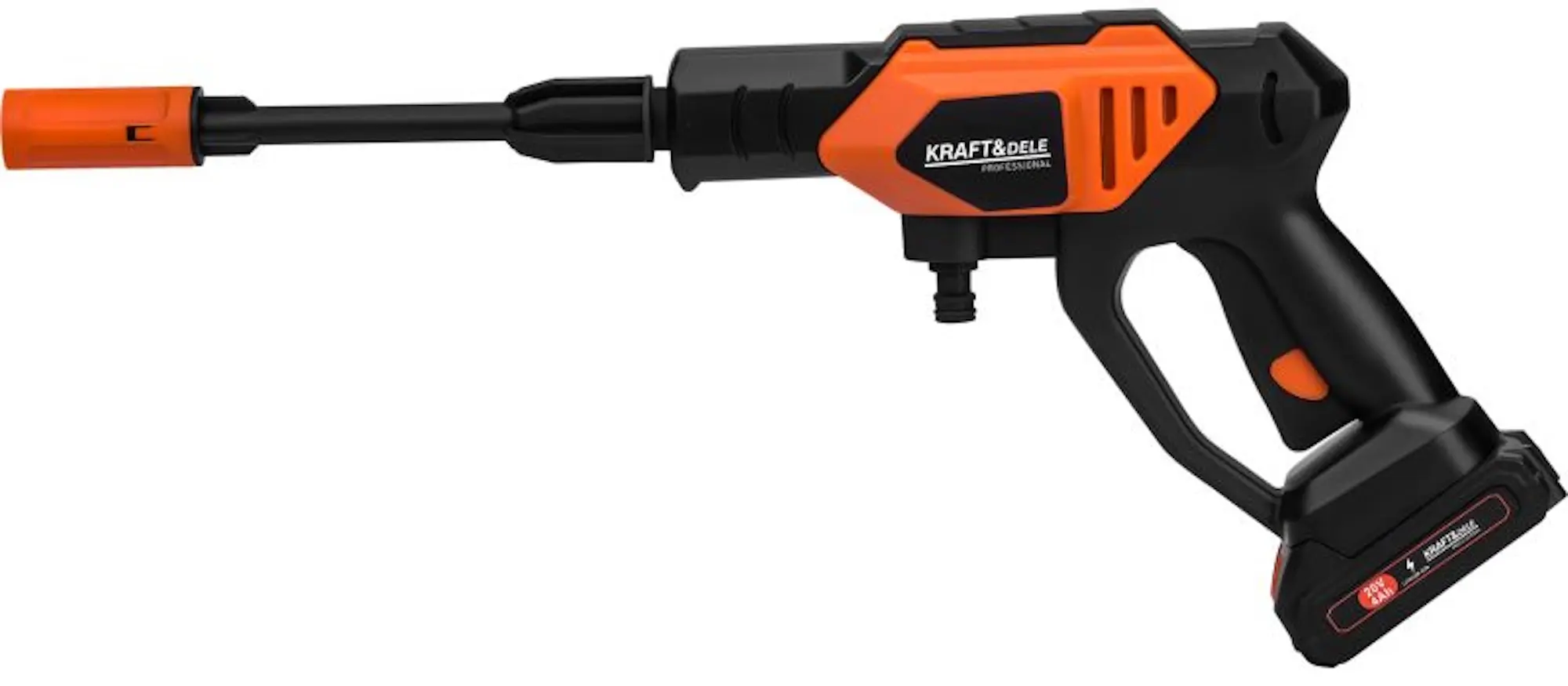 Aparat de spalat cu presiune cu acumulator Kraft&Dele WDS2250 (Black/Orange)
