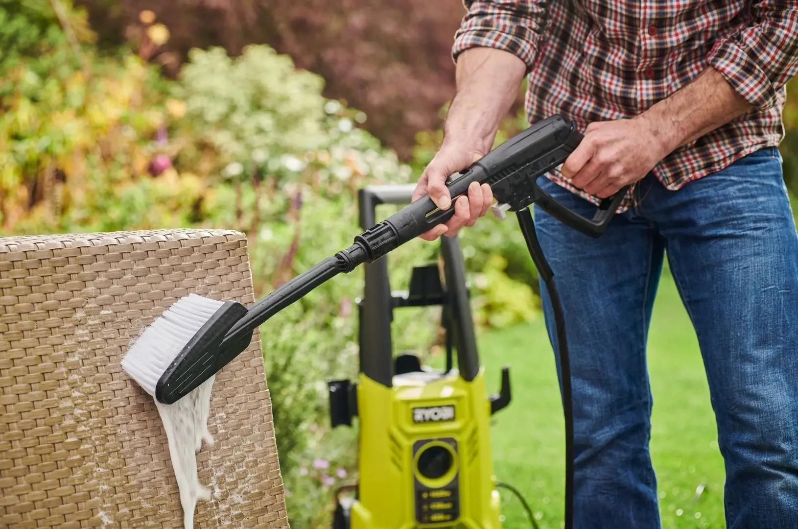 Aparat de spalat cu presiune Ryobi RY130PWA-P (Green/Black)