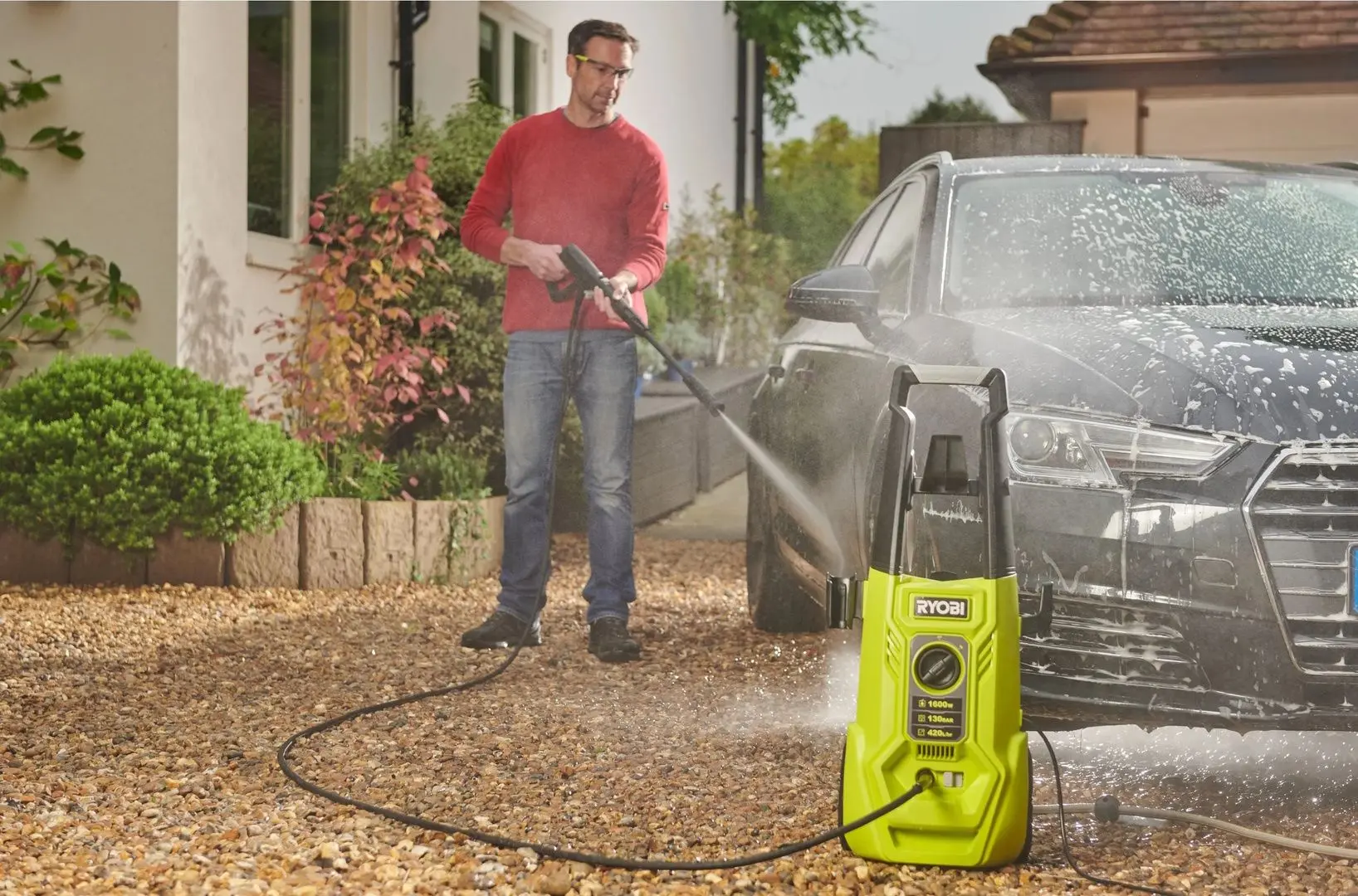 Aparat de spalat cu presiune Ryobi RY130PWA-P (Green/Black)