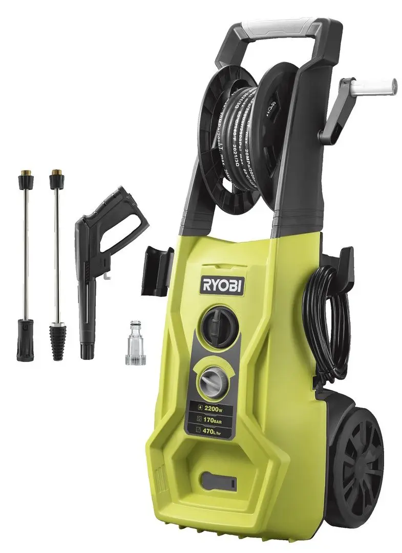 Aparat de spalat cu presiune Ryobi RY170PWA (Green/Black)