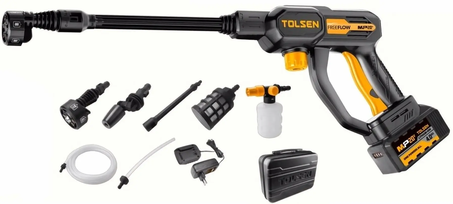 Аккумуляторная минимойка высокого давления Tolsen 87390