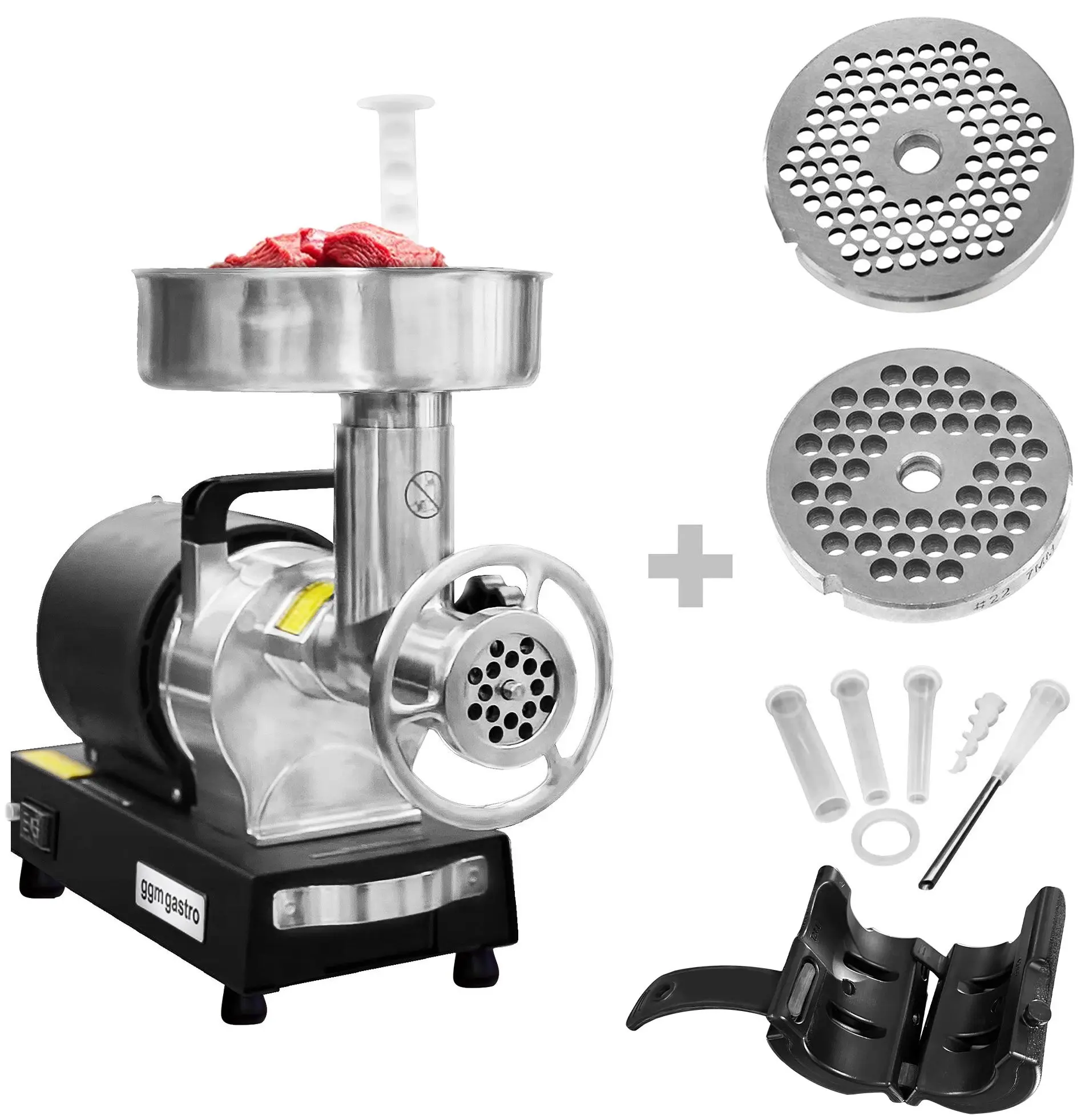 Masina de tocat carne GGM Gastro FWBFC250 (Inox/Black) - 6