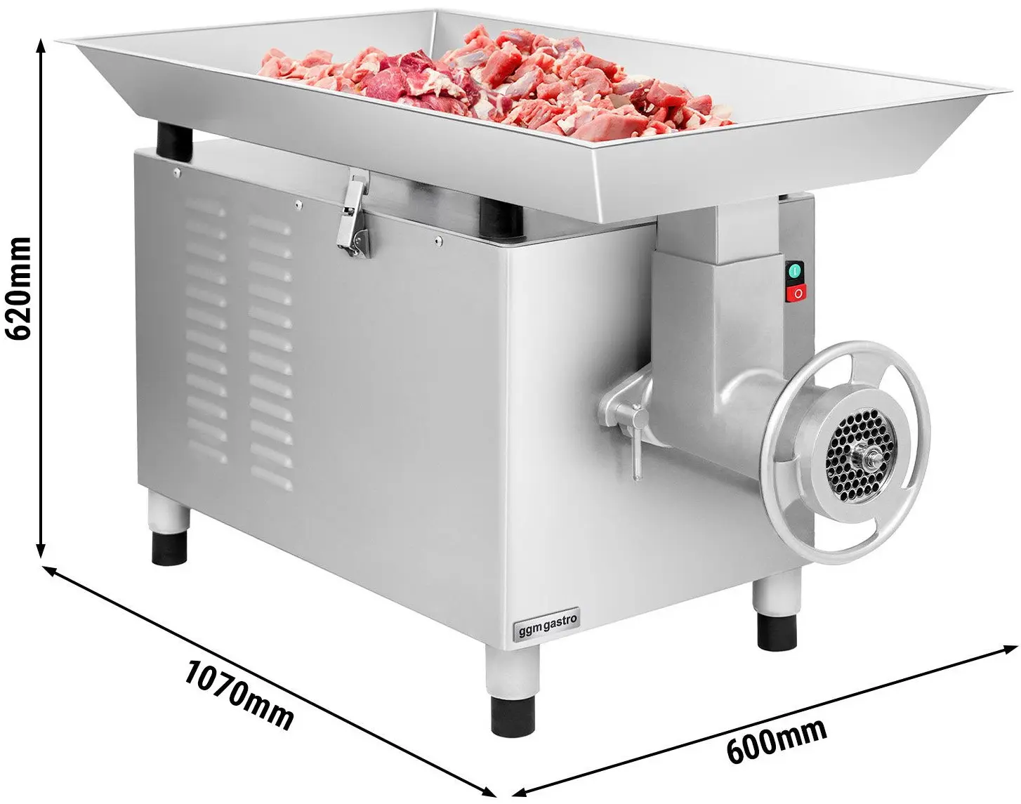 Masina de tocat carne GGM Gastro FWFC1500 (Inox) - 9
