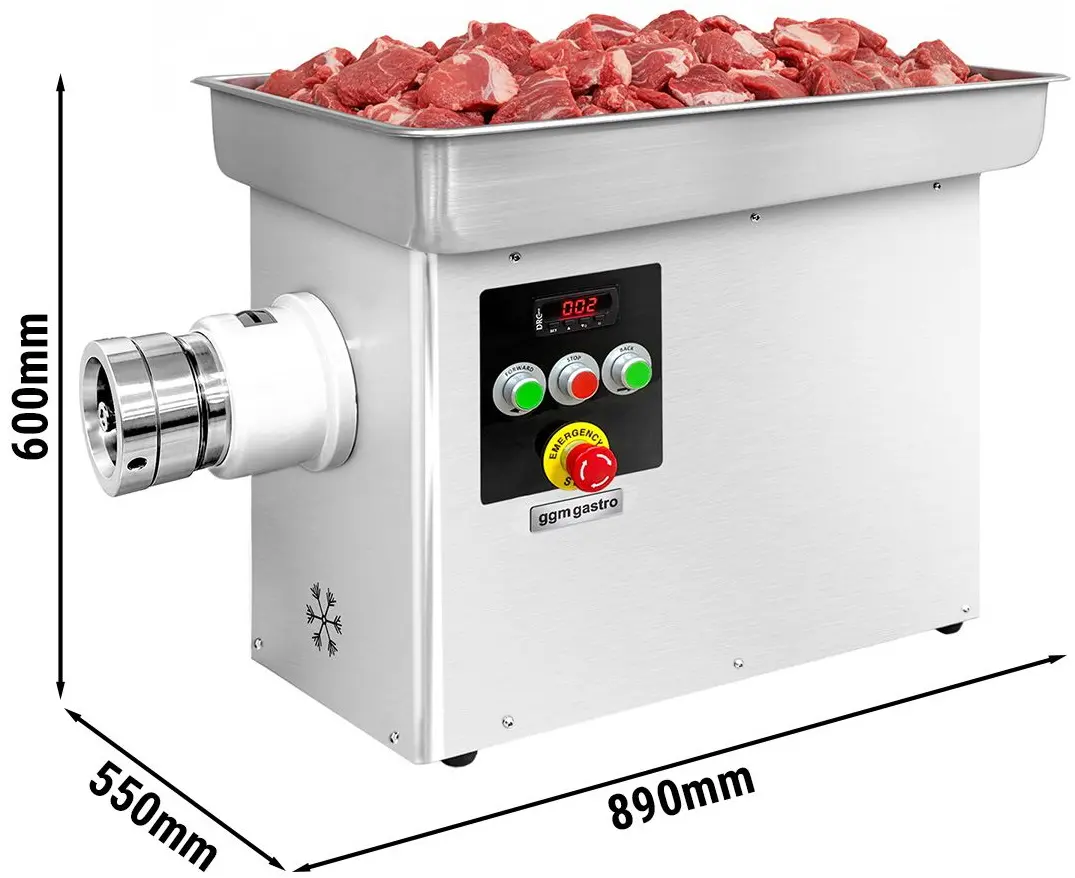 Masina de tocat carne GGM Gastro FWKB600 (Inox) - 11