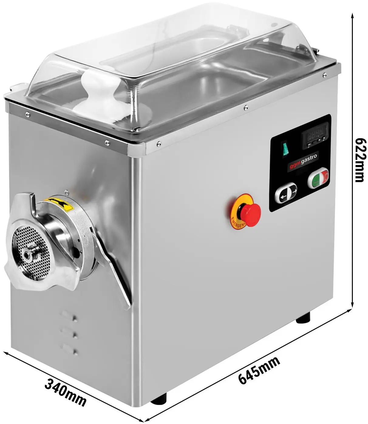Masina de tocat carne GGM Gastro FWKE62N (Inox) - 6