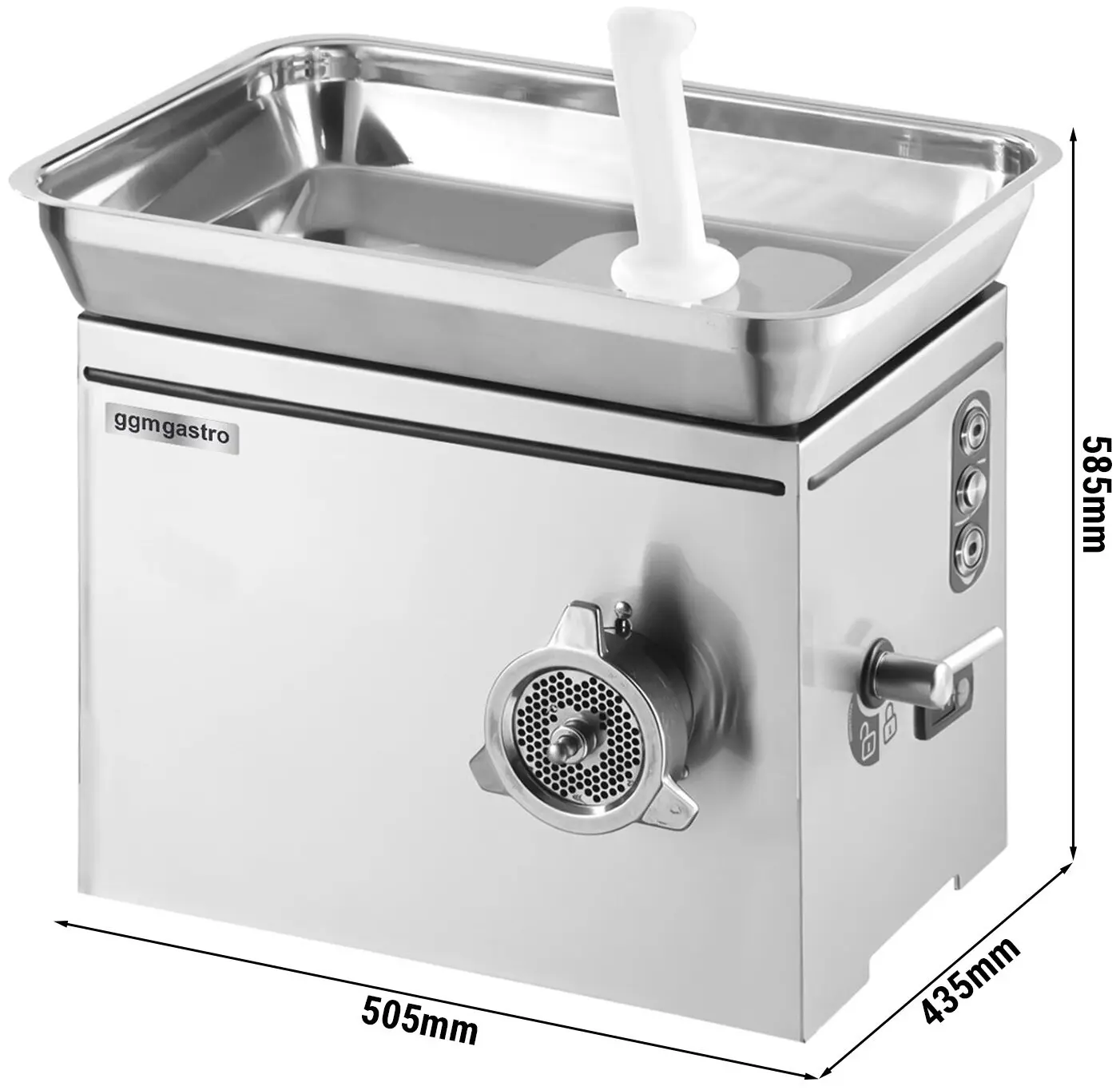 Masina de tocat carne GGM Gastro FWKSM350 (Inox) - 3