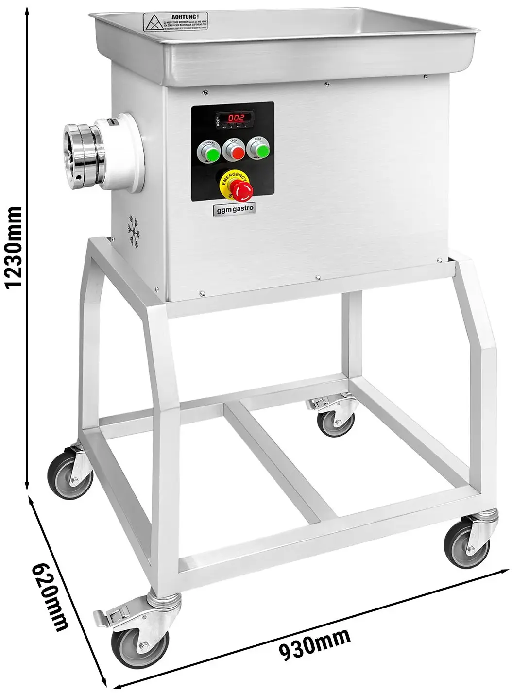 Masina de tocat carne GGM Gastro FWKUB600 (Inox) - 11
