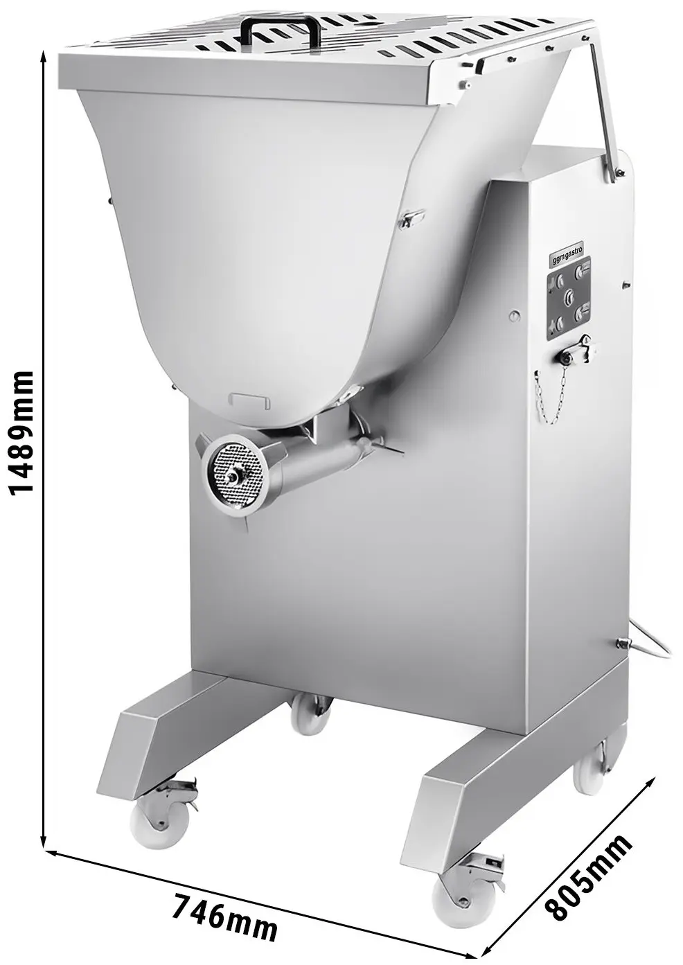 Masina de tocat carne GGM Gastro FWS90 (Inox) - 5