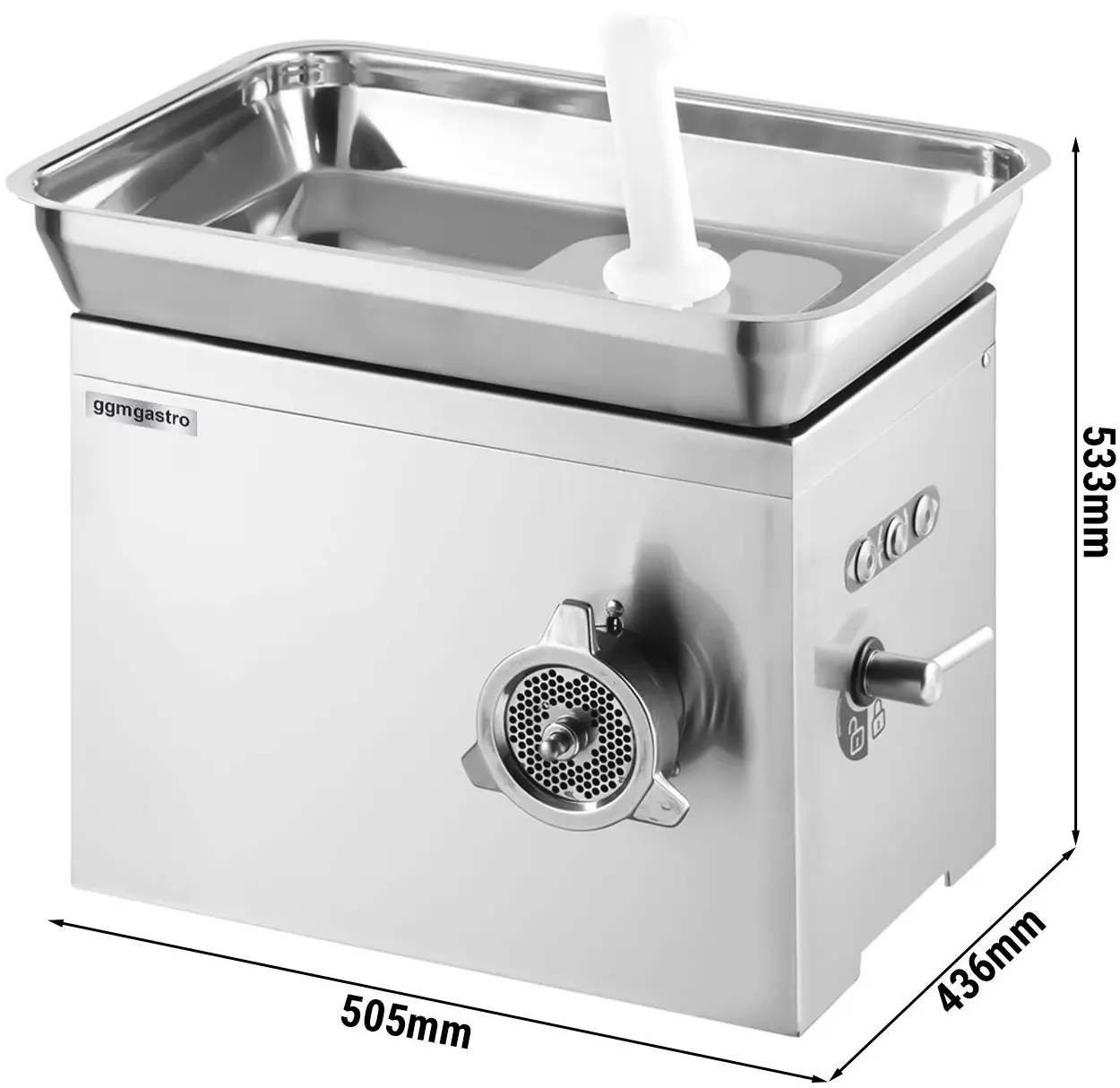 Masina de tocat carne GGM Gastro FWSM350 (Inox) - 4