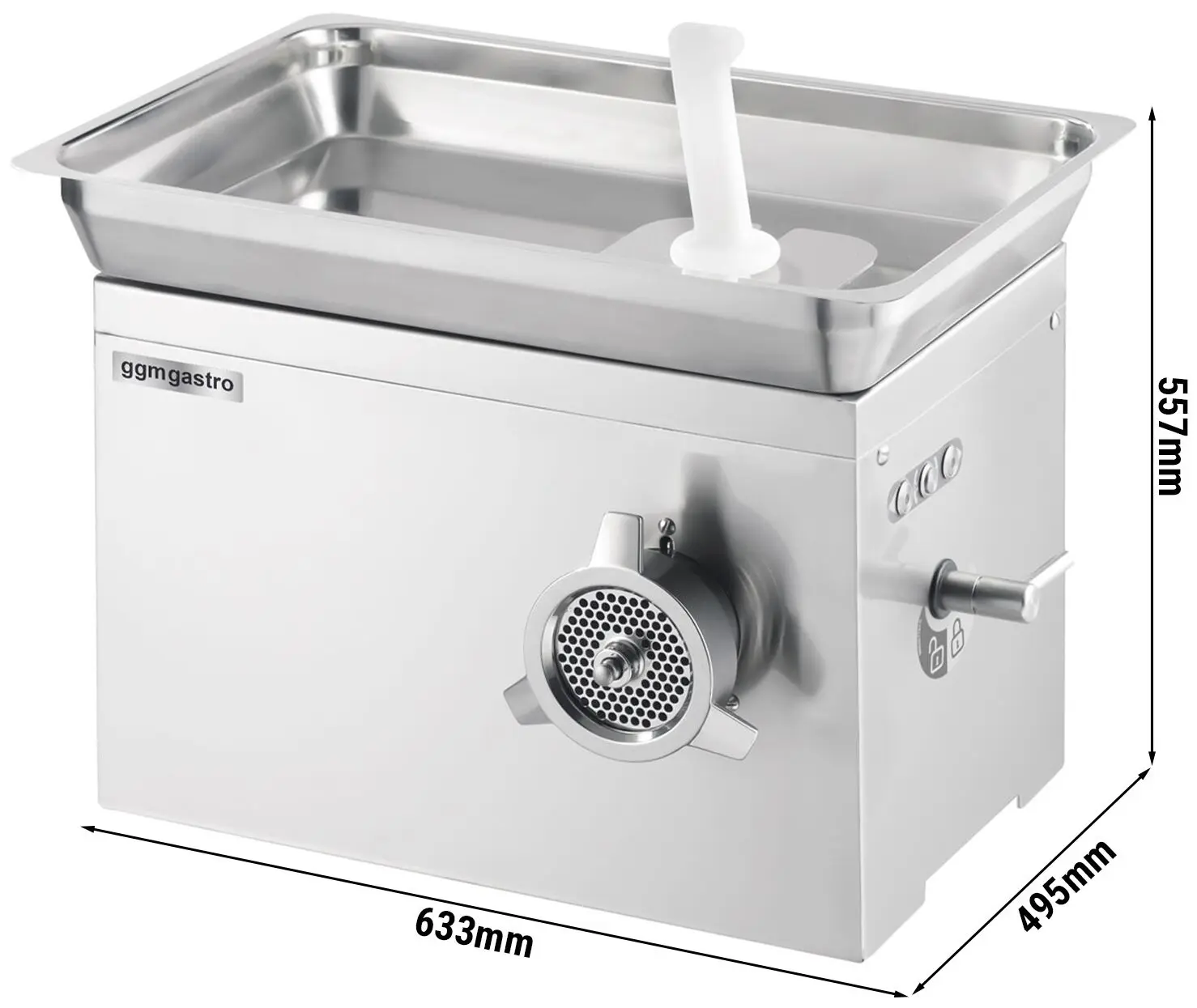 Masina de tocat carne GGM Gastro FWSM650 (Inox) - 4