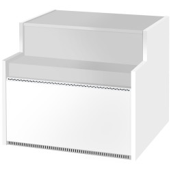Кассовый прилавок GGM Gastro KAI101-G (White/Grey) Thumb