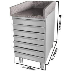 Кассовый прилавок GGM Gastro KTK57S (Inox) Thumb