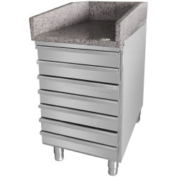 Кассовый прилавок GGM Gastro KTK57S (Inox)