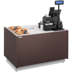 Кассовый прилавок GGM Gastro Riga KAI101-M (Brown)