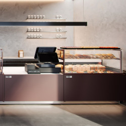 Кассовый прилавок GGM Gastro Riga KAI201-M (Brown) Thumb