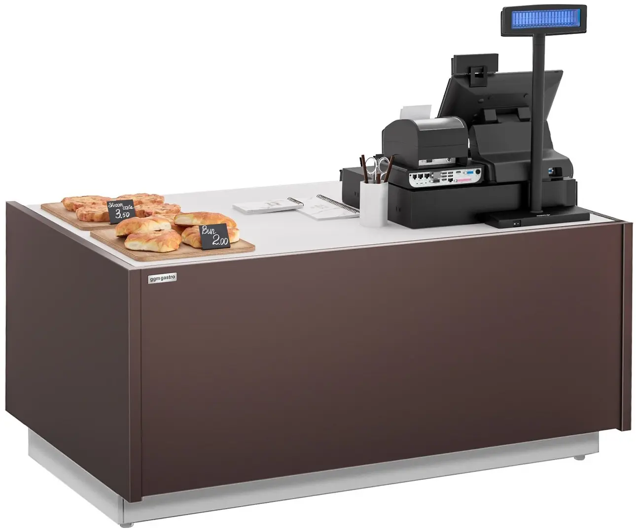 Кассовый прилавок GGM Gastro Riga KAI201-M (Brown)