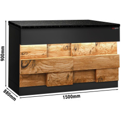 Кассовый прилавок GGM Gastro Toronto KATE150D (Black/Natural) Thumb