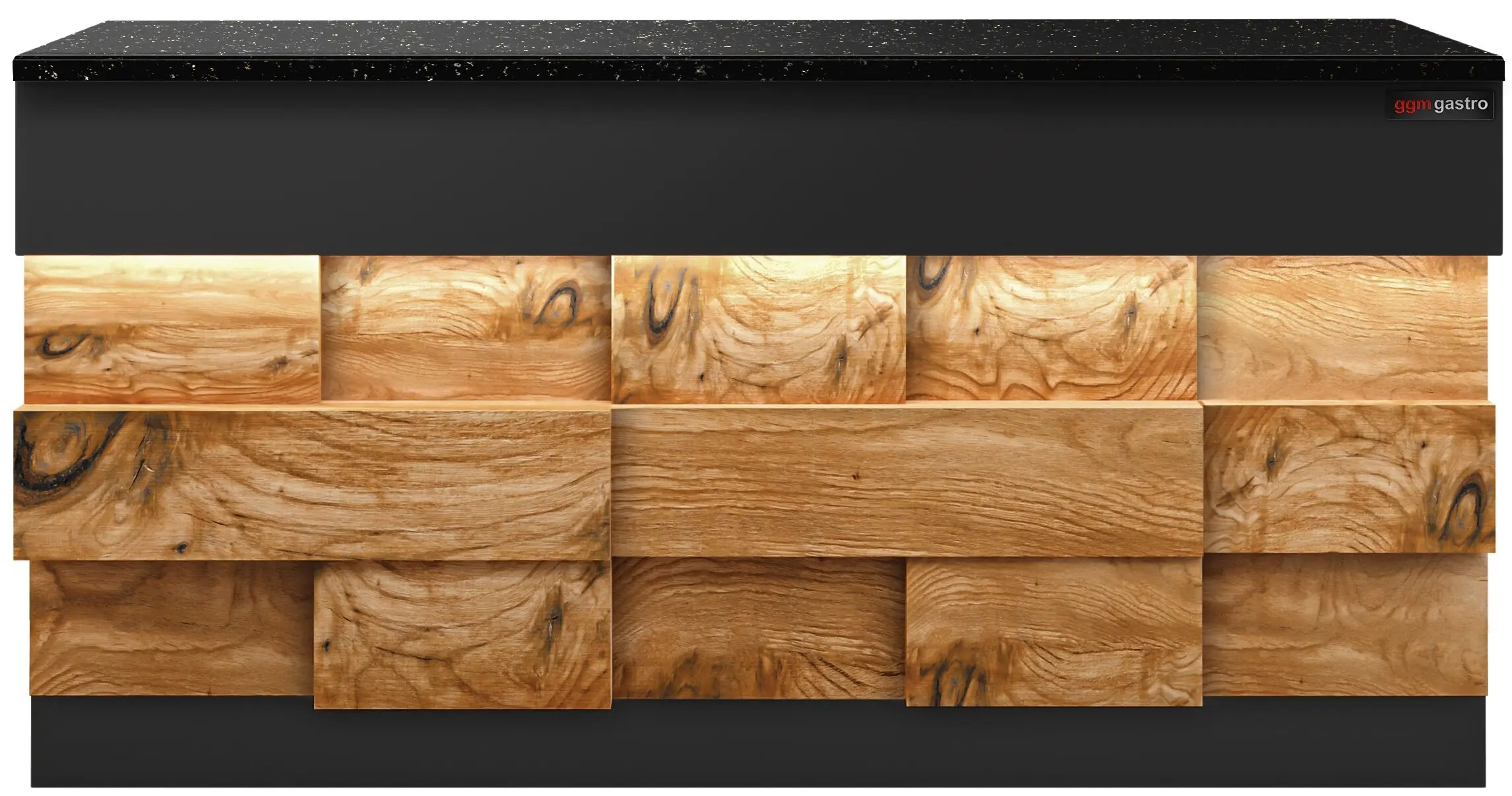 Кассовый прилавок GGM Gastro Toronto KATE180D (Black/Natural) - 2