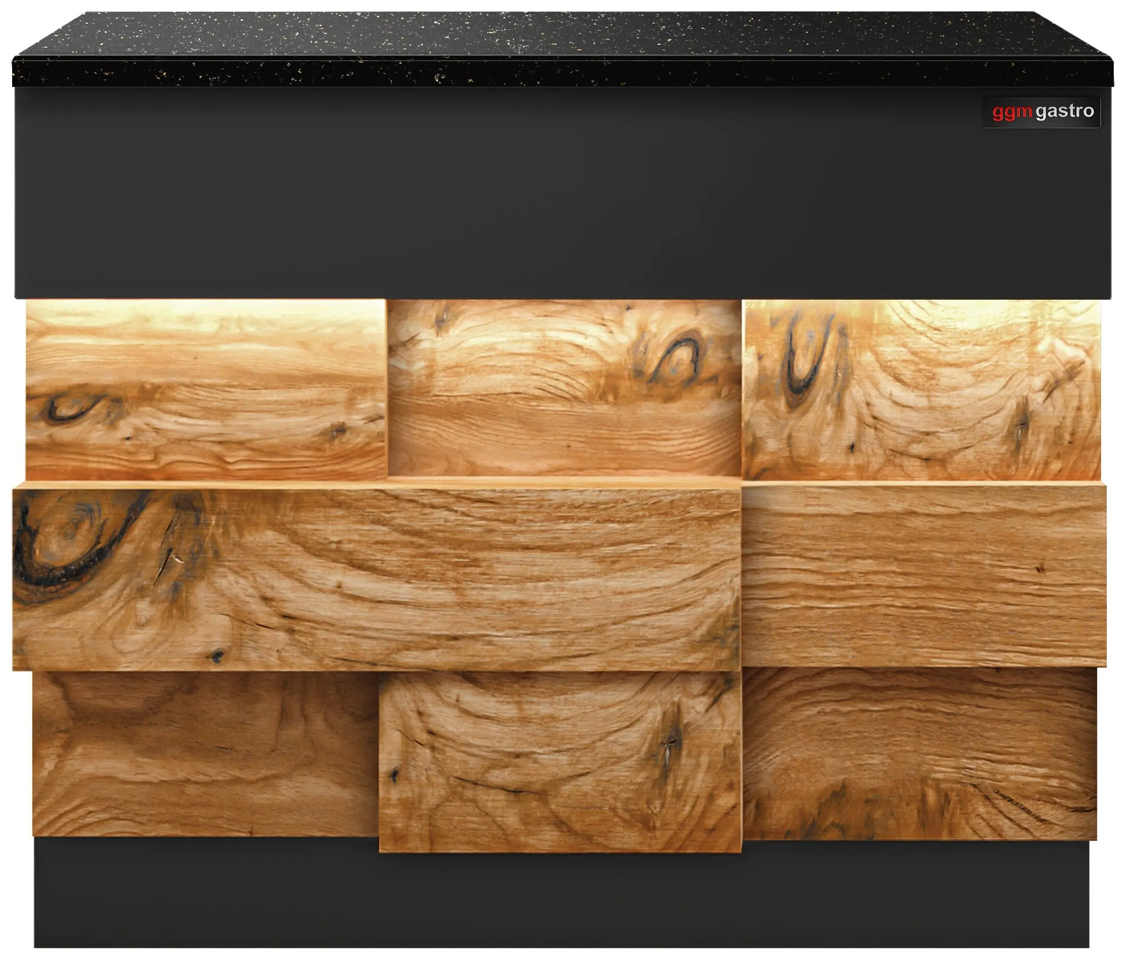 Кассовый прилавок GGM Gastro Toronto KATE90D (Black/Natural) - 2