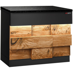 Кассовый прилавок GGM Gastro Toronto KATE90D (Black/Natural)