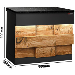 Кассовый прилавок GGM Gastro Toronto KATE90D (Black/Natural) Thumb