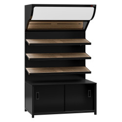 Нейтральная витрина GGM Gastro Madrid BRK1200 (Black) Thumb
