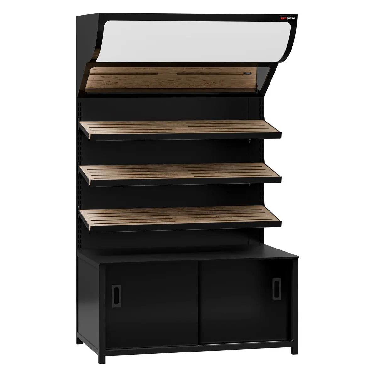 Нейтральная витрина GGM Gastro Madrid BRK1200 (Black) - 2