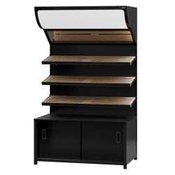Нейтральная витрина GGM Gastro Madrid BRK1200 (Black) Thumb
