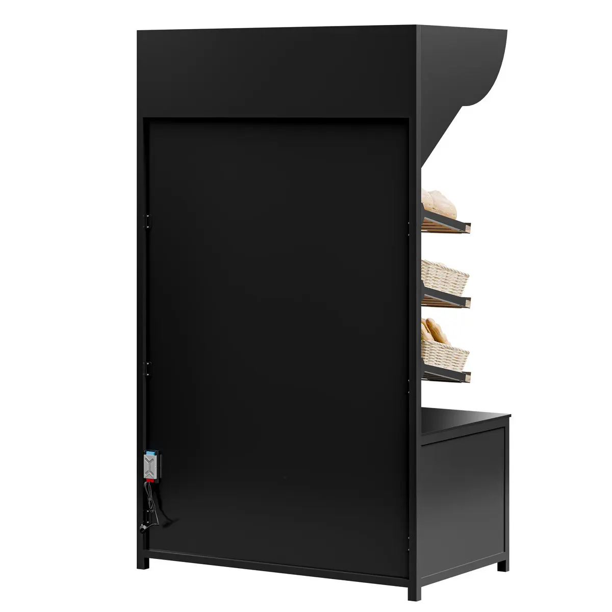 Нейтральная витрина GGM Gastro Madrid BRK1200 (Black) - 5