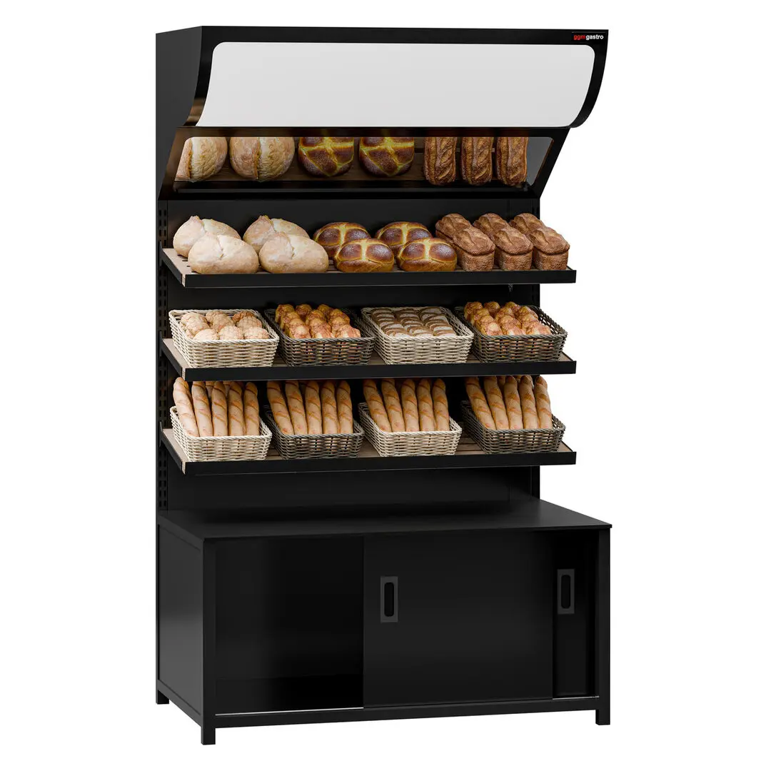 Нейтральная витрина GGM Gastro Madrid BRK1200 (Black)