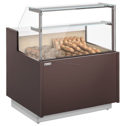 Нейтральная витрина GGM Gastro Riga BRI101-M (Brown)