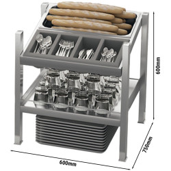 Suport pentru tacamuri GGM Gastro BVI1000-BT (Inox) Thumb