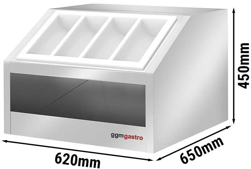 Подставка для столовых приборов GGM Gastro BVI800-BT (Inox) - 3