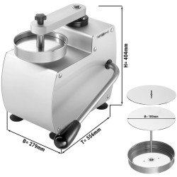 Пресс для гамбургеров GGM Gastro HMSM1015#PF10 (Inox) Thumb