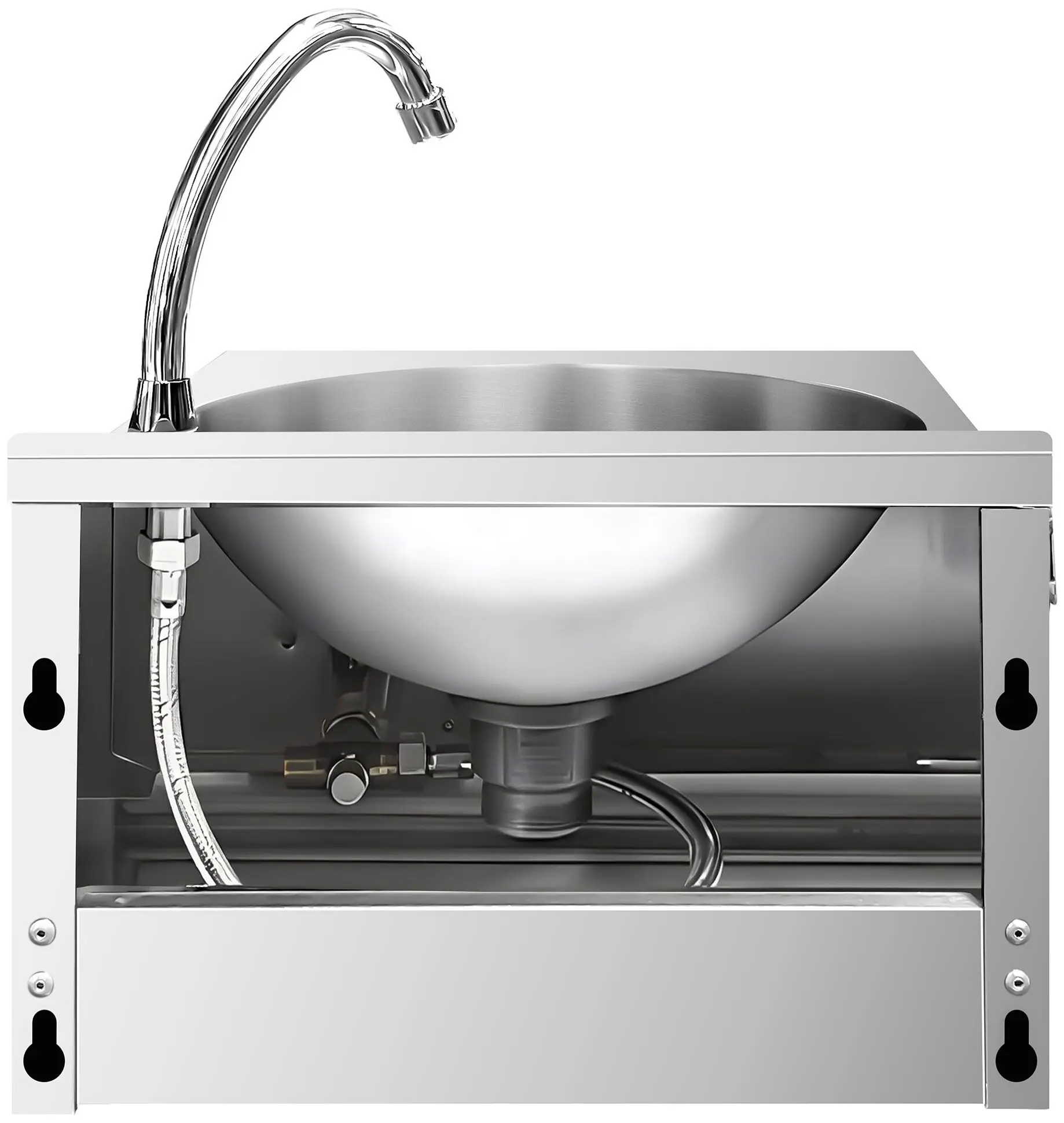 Рукомойник бесконтактный GGM Gastro HWBS44K (Inox) - 4