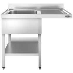 Masa cu chiuveta pentru masina de spalat vase GGM Gastro STK126SBL1 (Inox) Thumb