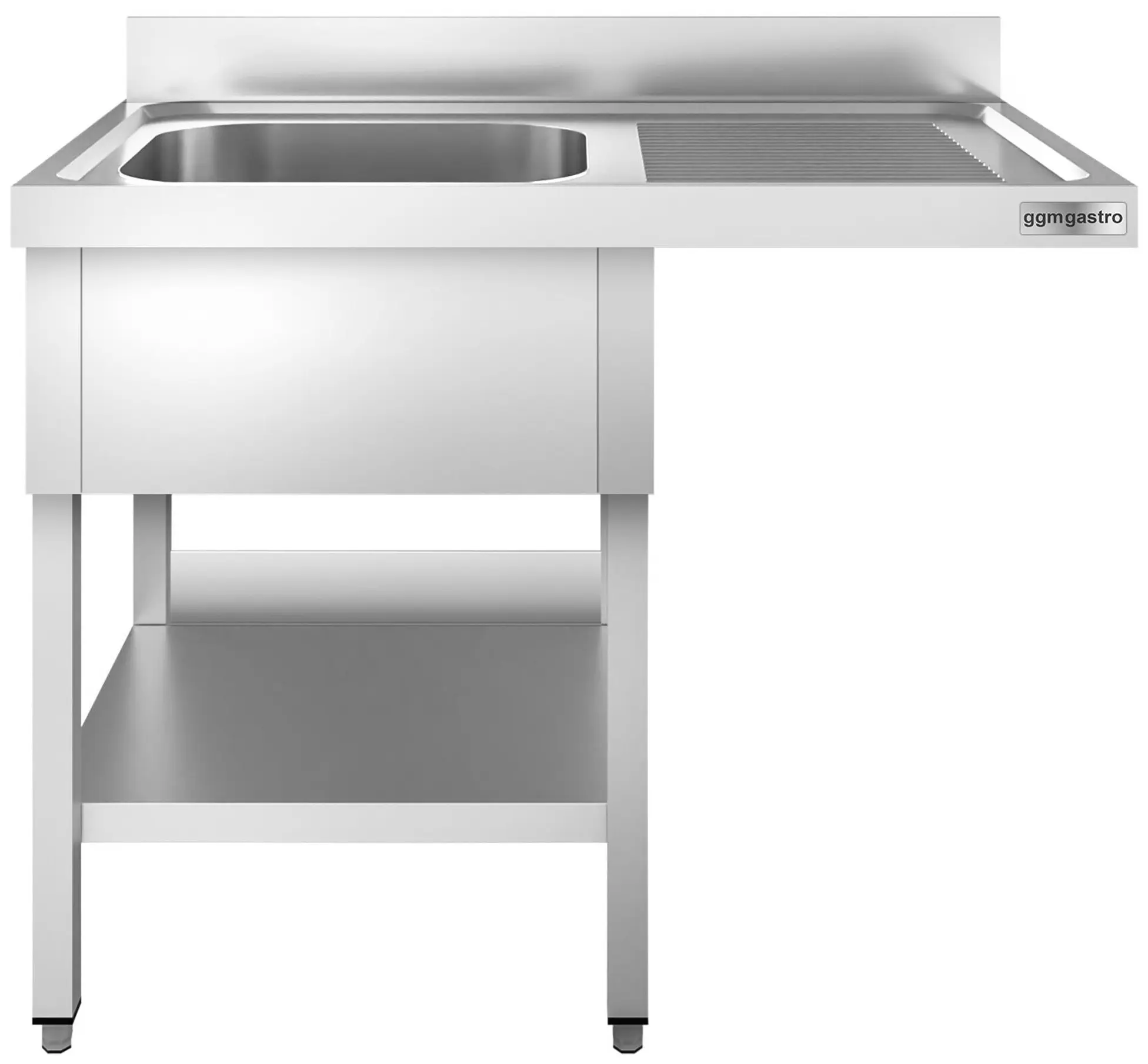 Masa cu chiuveta pentru masina de spalat vase GGM Gastro STK126SBL1 (Inox) - 2