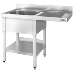 Masa cu chiuveta pentru masina de spalat vase GGM Gastro STK126SBL1 (Inox) Thumb