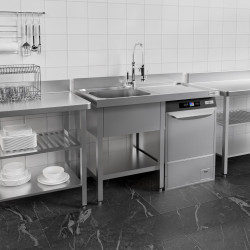 Masa cu chiuveta pentru masina de spalat vase GGM Gastro STK126SBL1 (Inox) Thumb
