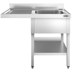Стол-мойка для посудомоечной машины GGM Gastro STK126SBR1 (Inox) Thumb