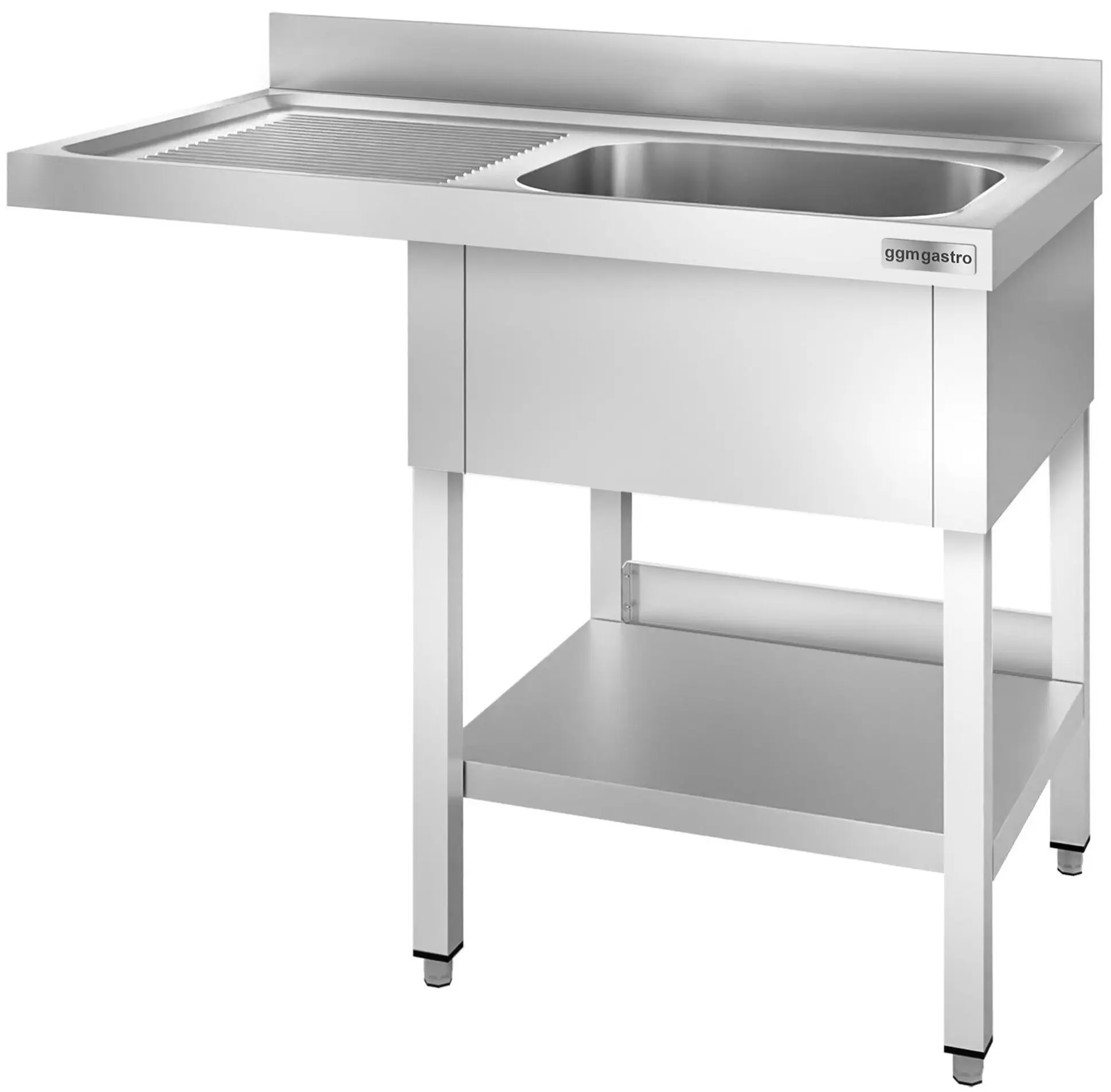 Стол-мойка для посудомоечной машины GGM Gastro STK126SBR1 (Inox) - 3