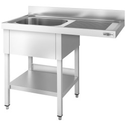 Masa cu chiuveta pentru masina de spalat vase GGM Gastro STK127SBL1 (Inox) Thumb