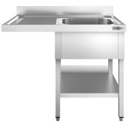 Стол-мойка для посудомоечной машины GGM Gastro STK127SBR1 (Inox) Thumb