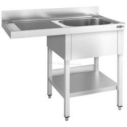 Стол-мойка для посудомоечной машины GGM Gastro STK127SBR1 (Inox)