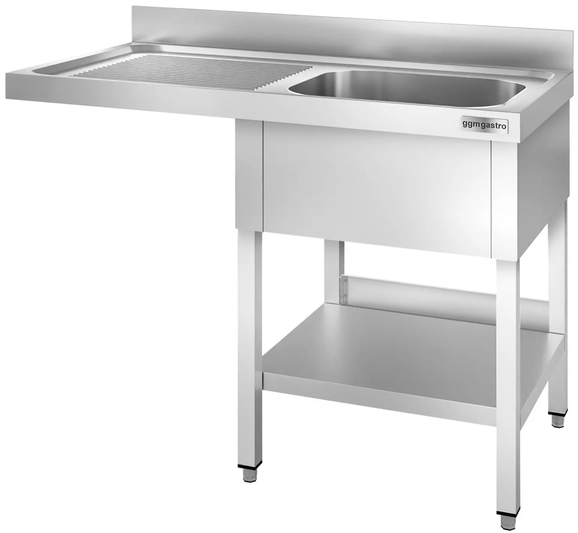 Стол-мойка для посудомоечной машины GGM Gastro STK146SBR1 (Inox) - 3
