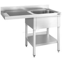Стол-мойка для посудомоечной машины GGM Gastro STK146SBR1 (Inox)