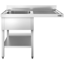 Masa cu chiuveta pentru masina de spalat vase GGM Gastro STK147SBL1 (Inox) Thumb