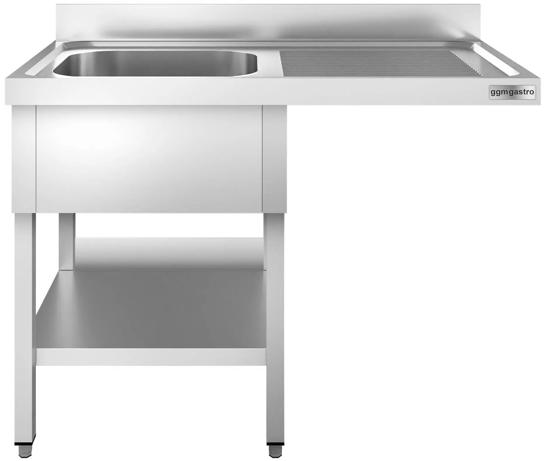 Masa cu chiuveta pentru masina de spalat vase GGM Gastro STK147SBL1 (Inox) - 2