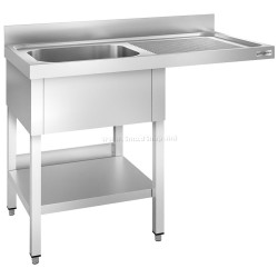 Стол-мойка для посудомоечной машины GGM Gastro STK147SBL1 (Inox)