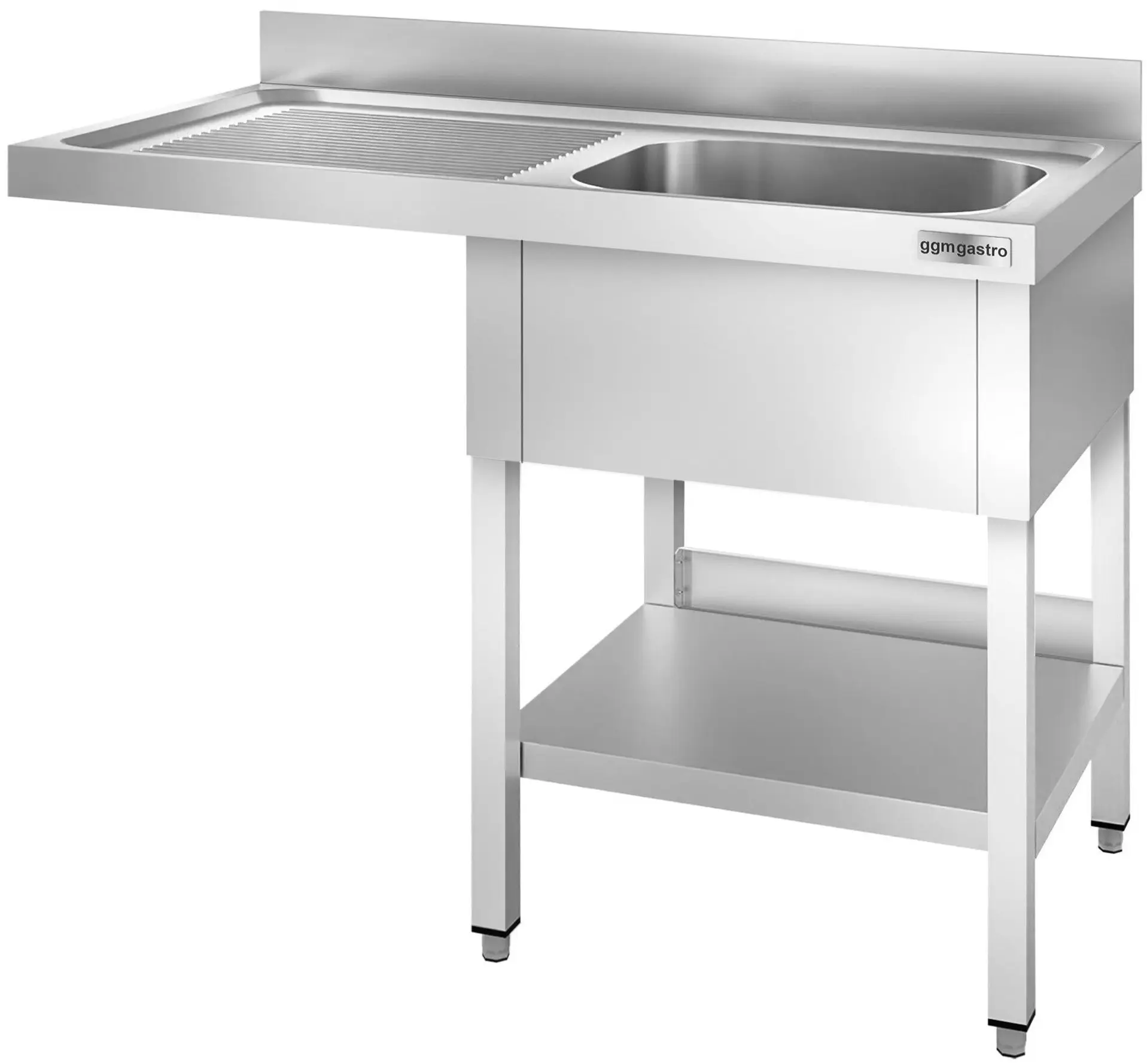 Стол-мойка для посудомоечной машины GGM Gastro STK147SBR1 (Inox) - 3